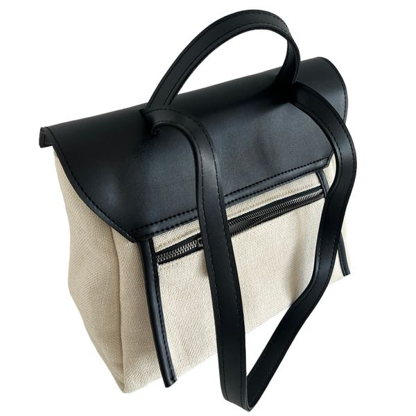 Geanta Canvas Tote Black  MR-219 H Black foto