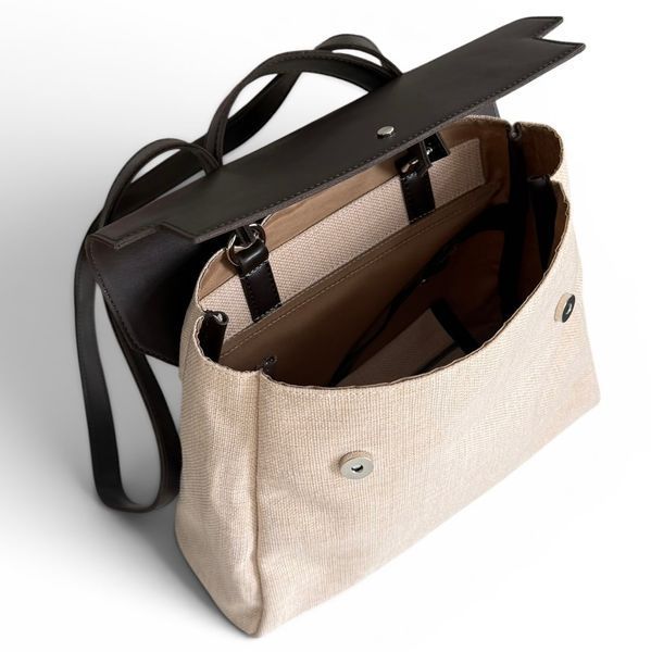 Geanta Canvas Tote  MR-20168 Dark Brown foto