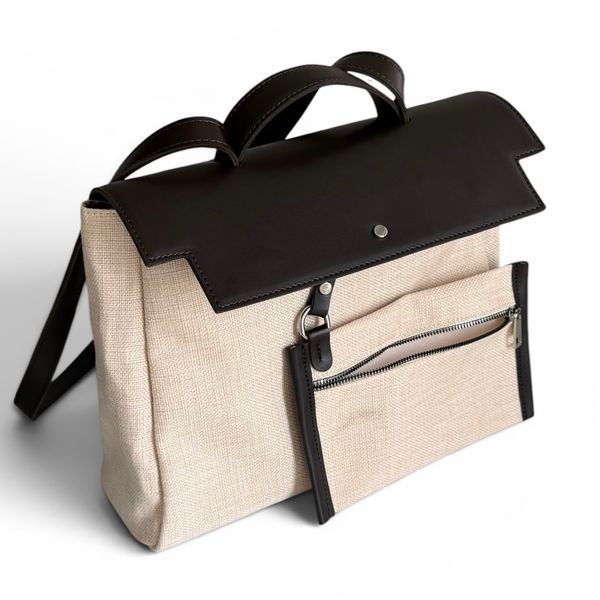 Geanta Canvas Tote  MR-20168 Dark Brown foto