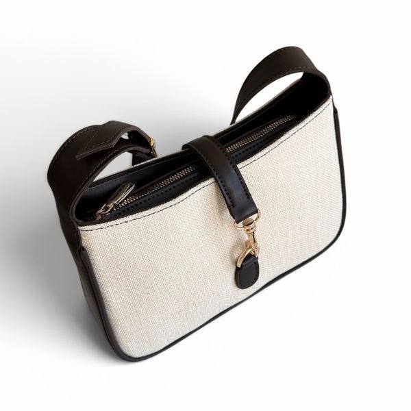 Geanta Baguette Canvas MR-50027А Dark Brown foto
